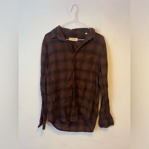 Red/Black High Desert Flannel Vintage One Pocket Shirt